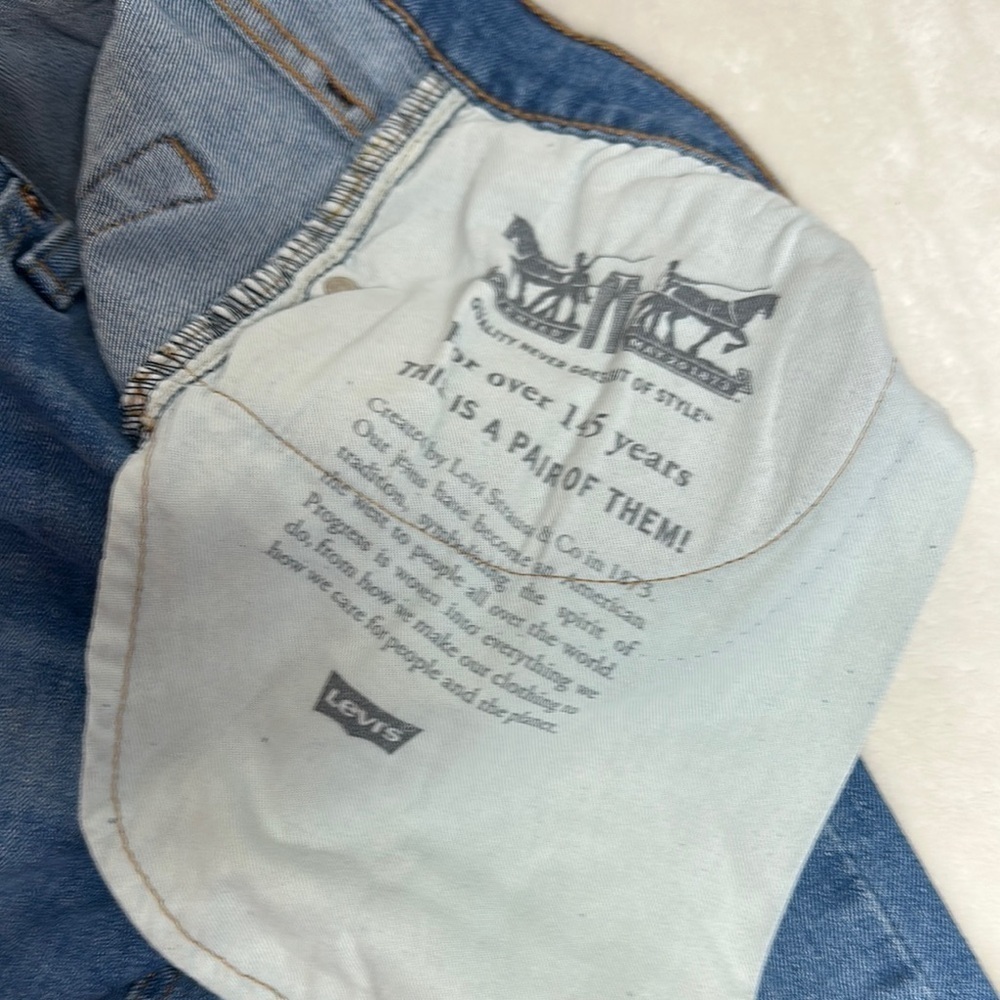 Levi's Blue Straight Jeans with Signature Design - Picture 4 of 8